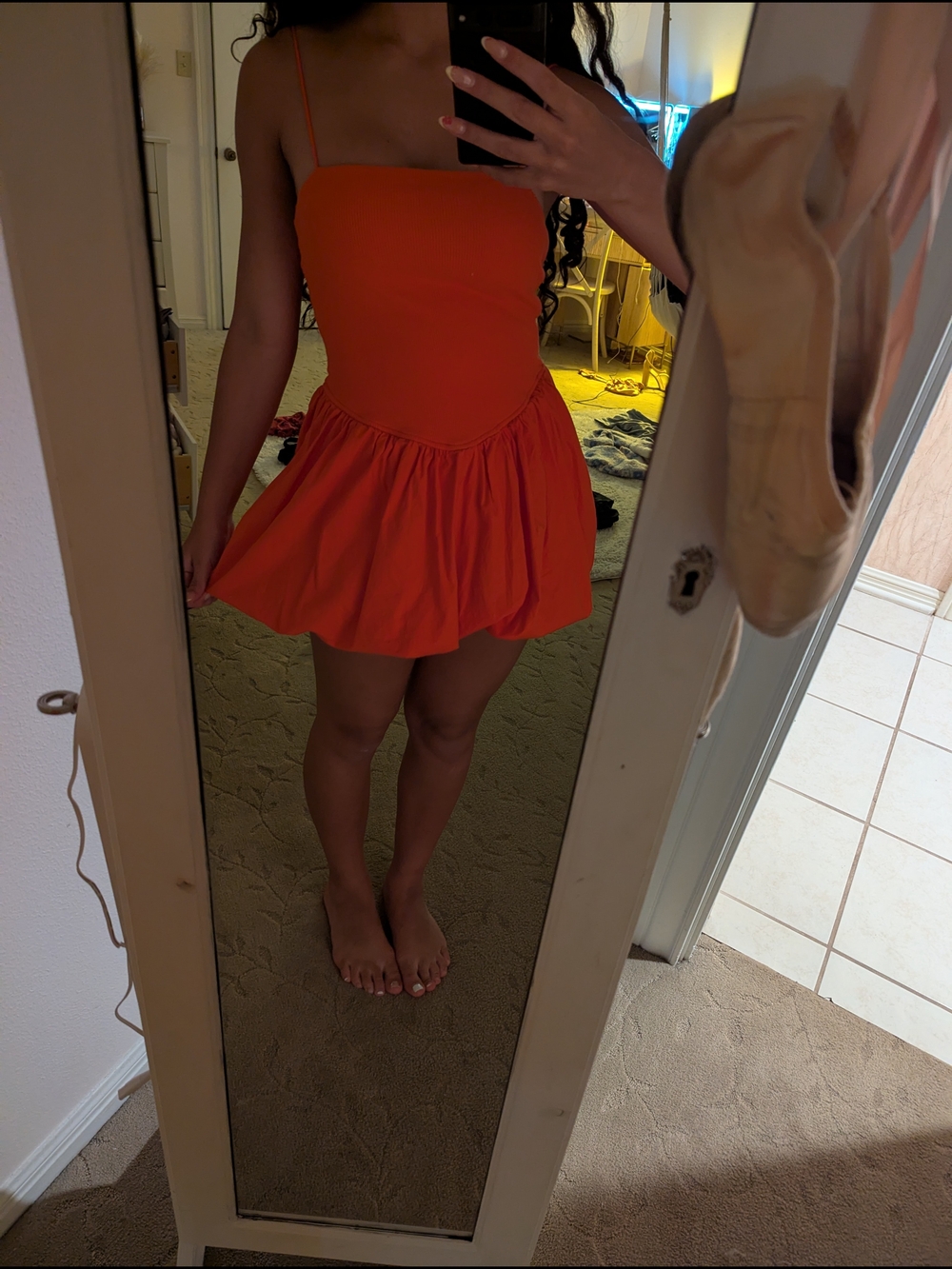 Gianni Bini Bright Red Bubble Skirt Dress
